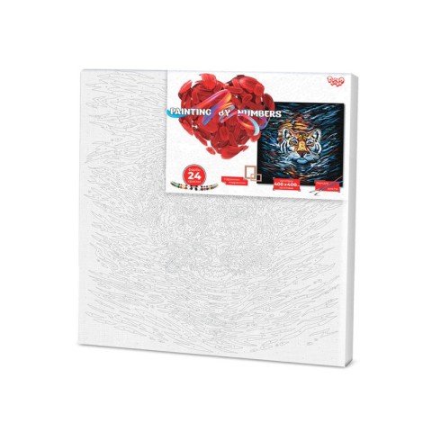 Картина за номерами. "Тигр" 40 * 40см KpNe-02-03