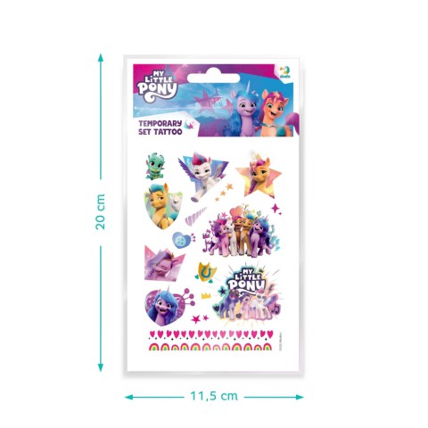 Набір дитячих тимчасових татуювань "My Little Pony" 200437, 4 аркуші