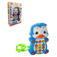 Дитячий розвиваючий телефон 7614 (укр.) з проектором 7614-1 (Пінгвін)