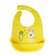 Слинявчик силіконовий "Зайчик" MGZ-0611 (Yellow) з кишенею