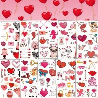 Набір тимчасових тату "Любов № 1" Love-tattoo-mini-set-1-10, 12 х 7 см 10 шт
