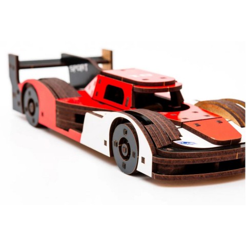 Дерев'яний 3D конструктор Racing Car Puz-01037, 146 деталей