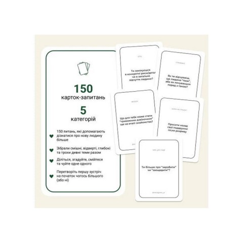 Карткова гра "Між нами: познайомимося?" 0037MG 150 карток