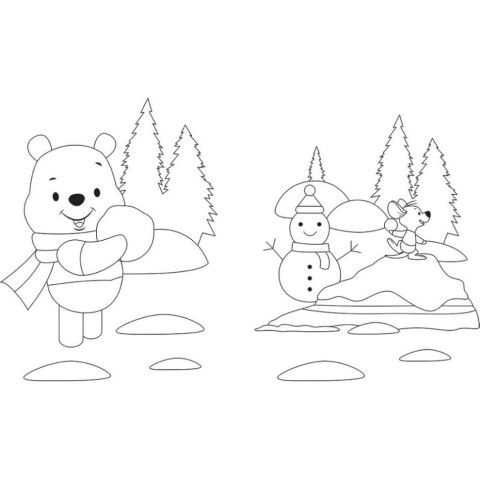 Розмальовка "Гра з кольором. Вінні Пух" 1426004 Disney Маля, 12 сторінок