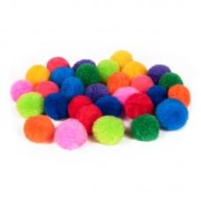 Набір помпонів для творчості PP-100p 50 шт в упаковці, мікс кольорів