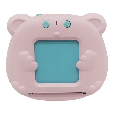 Кишенькова абетка Монтессорі "Ведмедик" 1715, 112 карток у коробці Рожевий