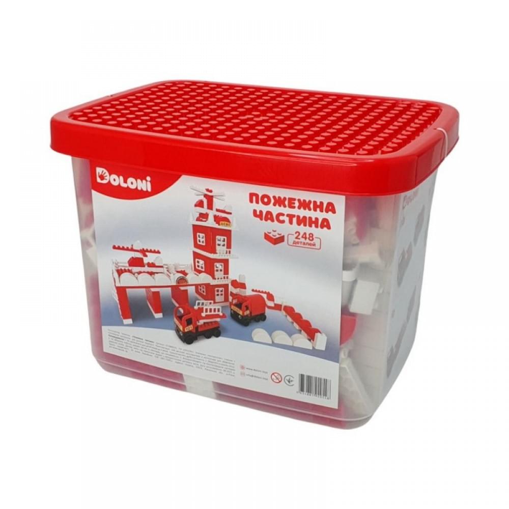 Конструктор "Пожежна частина" 013888/01 в пластиковому боксі, 248 деталей