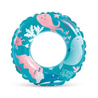 Дитячий надувний круг "Рибки" 59242(Blue) синій 61 см
