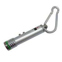 Дитячий Ліхтарик-брелок MK 4270 лазерна указка, розмір 7 см Сріблястий