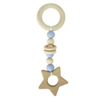 Гризунок дерев'яний MGZ-0410(Blue) Зірка