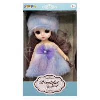 Дитяча іграшкова лялька 1361-2 шарнірна, розмір 15 см