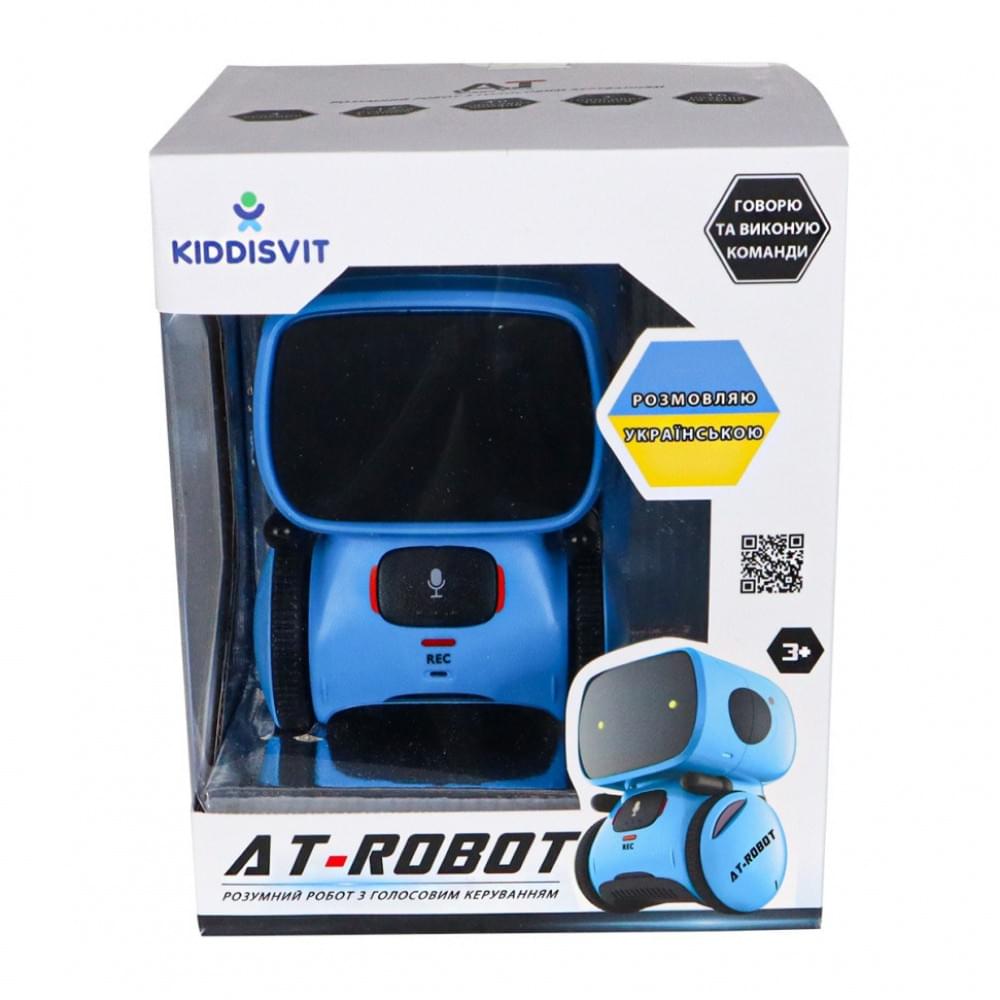 Дитяча іграшка "Інтерактивний робот" AT001-05-UKR синій, з голосовим керуванням