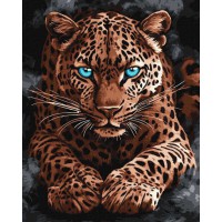 Картина за номерами "Дикий гепард" ©art_selena_ua KHO6814, 40x50 см