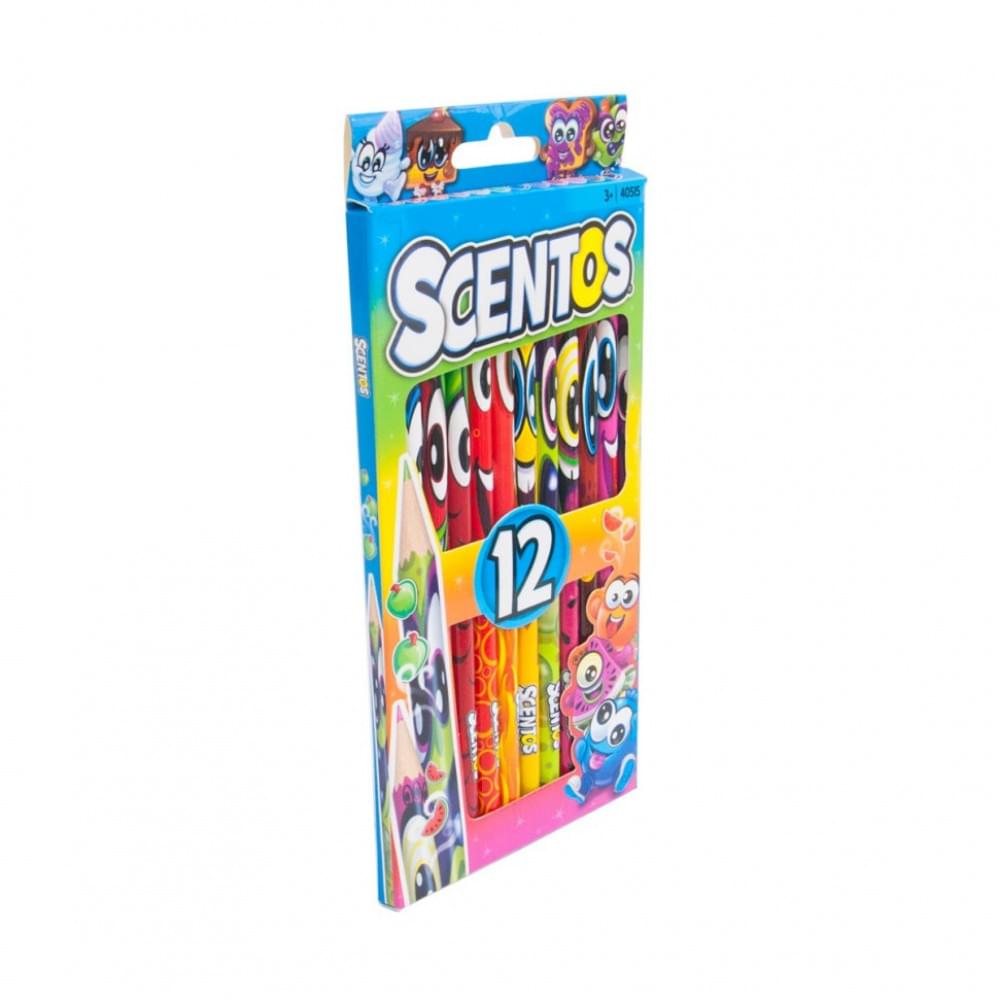 Дитячий набір ароматних олівців "Фантазія" Scentos 40515, 12 кольорів