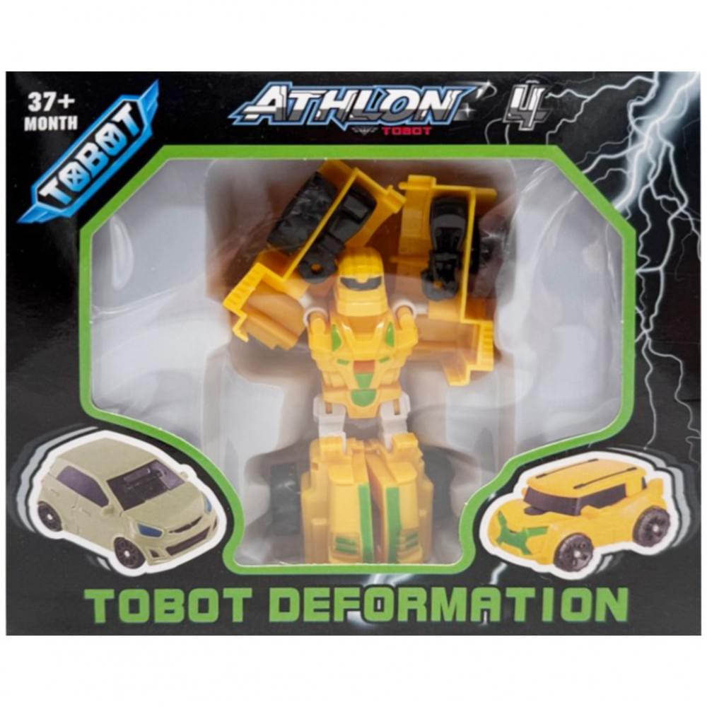 Машинка-трансформер "Tobot 2 в 1" 525-1(Yellow-1) пластик
