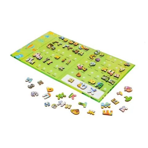 Розвиваючий дитячий "Алфавіт на липучках" Puz-26919, 66 букв