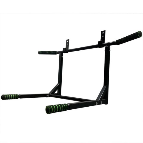 Турнік-бруси настінний "Iron" NE-TR-2B 2 в 1 з м'якими ручками чорний