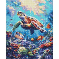 Алмазна мозаїка "Морський спокій" ©art_selena_ua AMO8099, 40х50 см