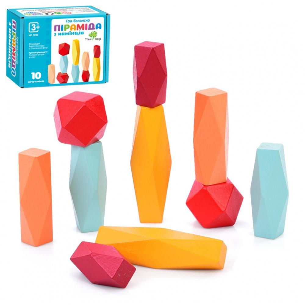 Дитяча дерев'яна гра-балансир MD 1896, 10 фігурок