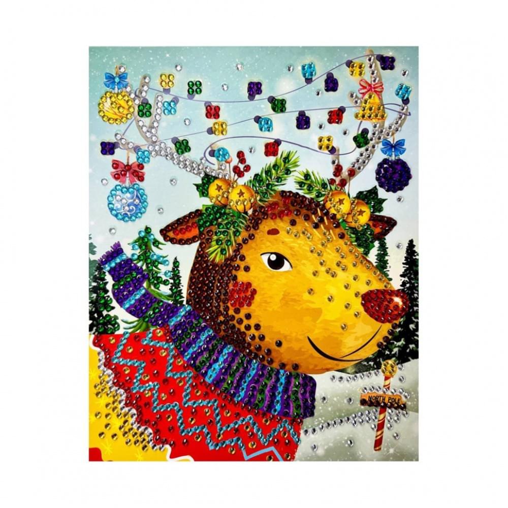 Набір для творчості діамантова мозаїка "Оленятко" НТ-34-03