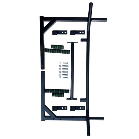 Турнік-бруси настінний "Iron" NE-TR-2B 2 в 1 з м'якими ручками чорний