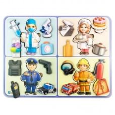 Настільна розвиваюча гра "Професії" Ubumblebees (ПСФ160) PSF160 дерев'яна
