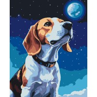Картина за номерами "Місячний бігль" 11597-AC 40х50 см