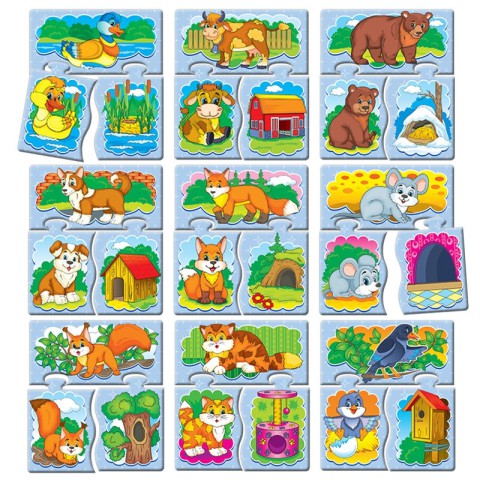 Дитяча розвиваюча настільна гра-квест "Тварини" 84443, 8 ігор в наборі