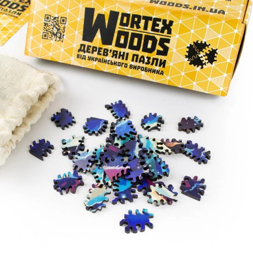 Дерев'яний пазл "Місяць" Wortex Woods PZL20004, 30х30 см