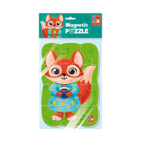 Дитячий магнітний пазл "Лисиця" VT3205-92, 12 елементів