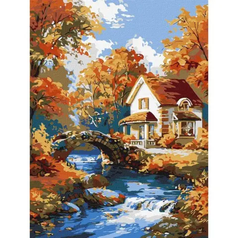 Картина за номерами "Затишок у природі" ©art_selena_ua KHO6354, 30х40 см