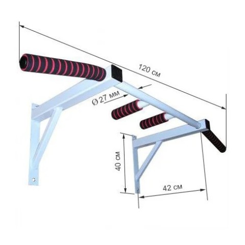 Турнік настінний Wide Pro 2 білий NE-TR-17W