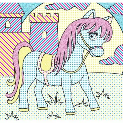 Водні розмальовки Чарівна розмальовка Поні 757173, 4 малюнки