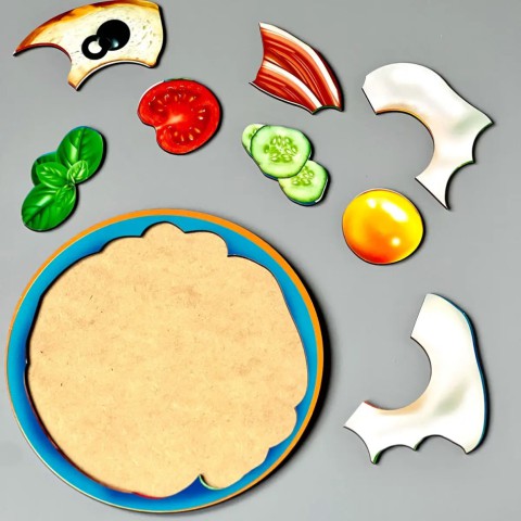 Дерев'яний пазл-сортер "Сніданок" (ПСД137) PSD137