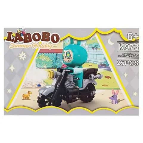 Дитячий конструктор Summer holiday LABUBU K973A-4, 25 деталей