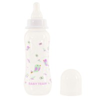 Пляшечка для годування з силіконовою соскою 1121_білий 250 мл