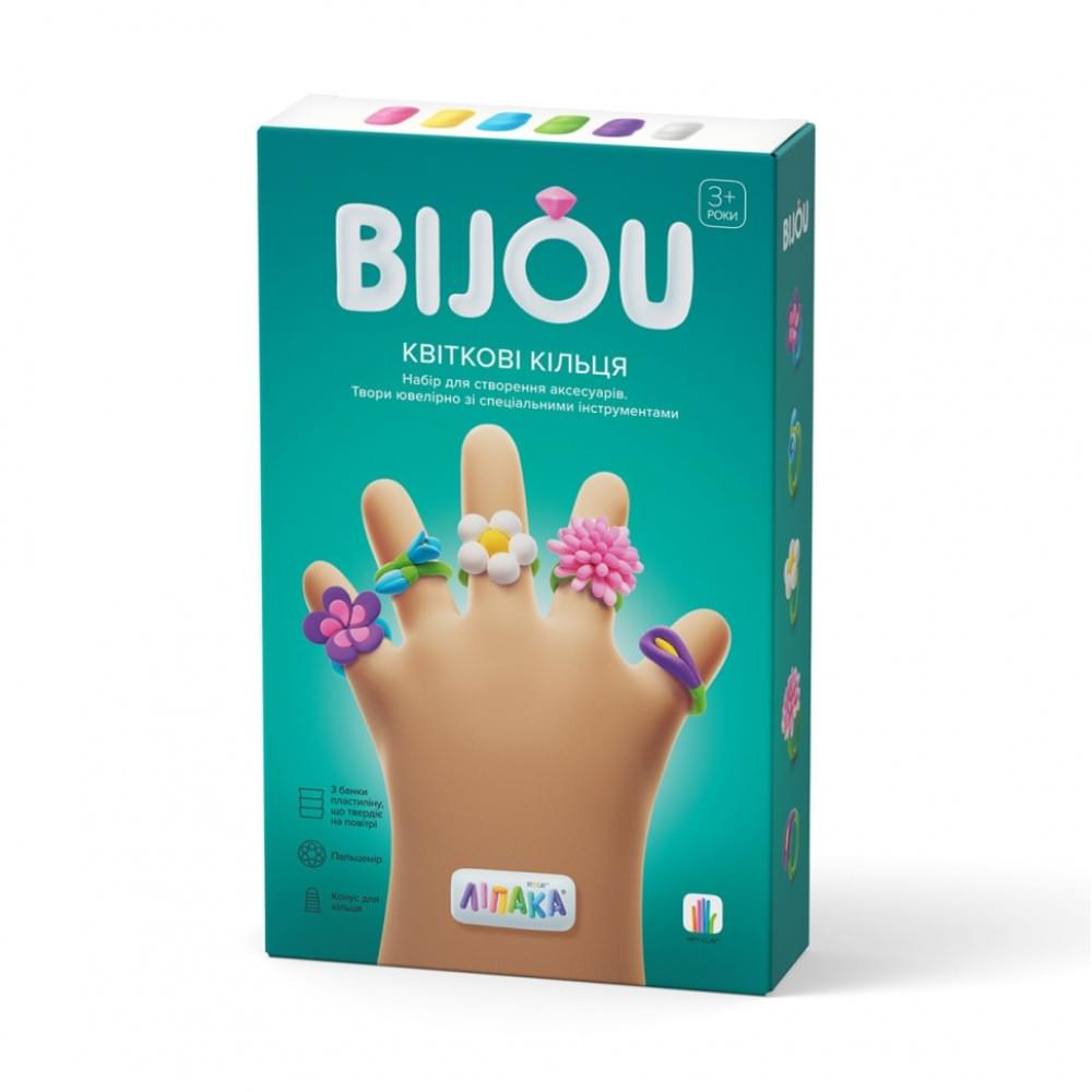 Набір пластиліну, що самозатвердівається ЛИПАКА 31001-UA01 Біжутерія: Квіткові Кільця