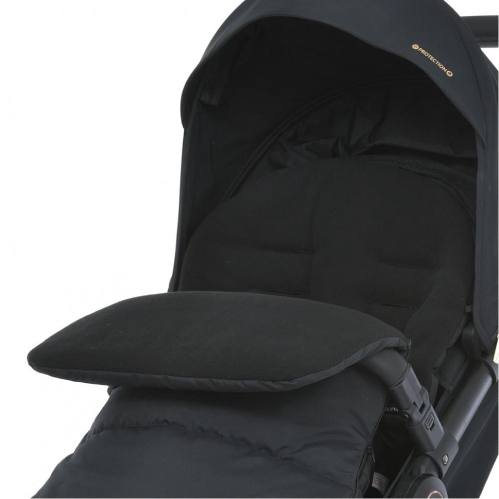 Конверт у коляску ME 1130 Footmuff Basic Black 96 х 43 см, застібки-блискавки