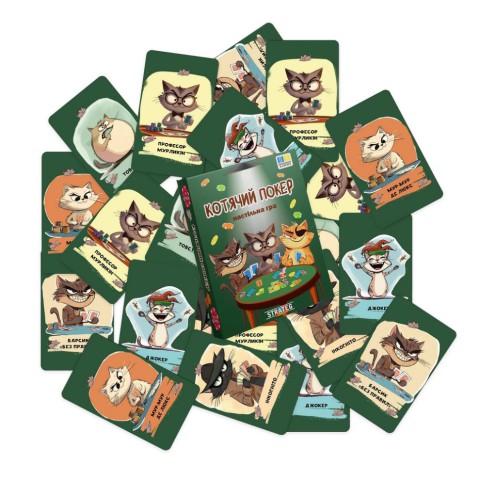 Настільна гра "Котячий покер" 30940 інструкція, гральні картки