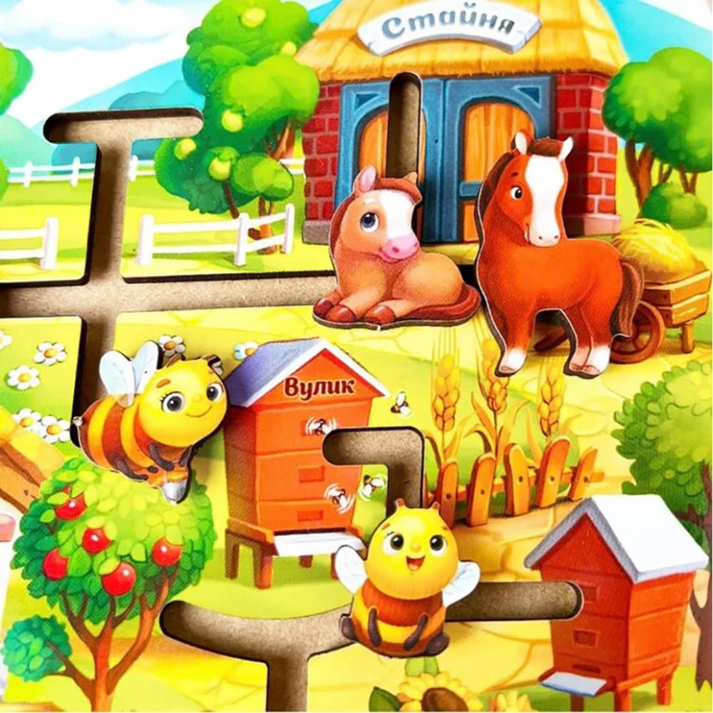 Розвиваюча гра Лабіринт "Ферма" (ПСД213) PSD213