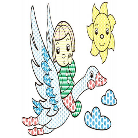 Дитяча водна розмальовка: Казки 734016, 8 сторінок