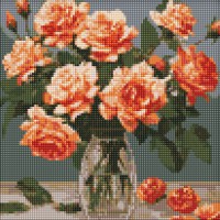 Алмазна мозаїка "Витончений букет" AMO7887 30х30см