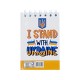 Блокнот "I stand with Ukraine" А7 Л7-72-5, 72 сторінки, пружина зверху