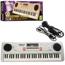 Дитяче піаніно-синтезатор BF-630B2 USB, MP3 61 клавіша, мікрофон