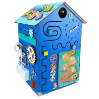 Розвиваюча іграшка Бізікуб "Будинок" TG200222 блакитний, 55х30х30 см