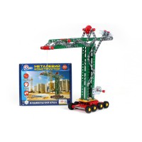 Конструктор металевий "Будівельний кран" 4838TXK, 303 деталі
