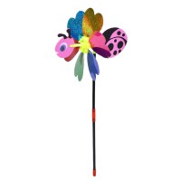 Дитячий вітрячок "Сонечко" MR 1353-2 квітка діаметром 20,5 см, паличка 38 см