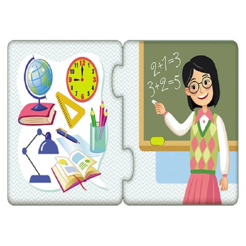 Дитячі пазли-половинки "Професії" 1214010 укр. мовою