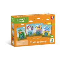 Дитяча магнітна гра "Подорож потягом" DoDo Toys 200254, 8 елементів