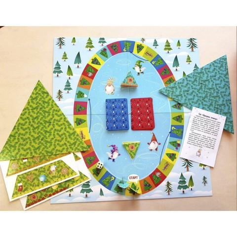 Дитячий ігровий набір "Прикрась ялинку" 21401 з гральним кубиком